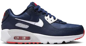 Nike Air Max 90 Leather Obsidian Track Red (GS)