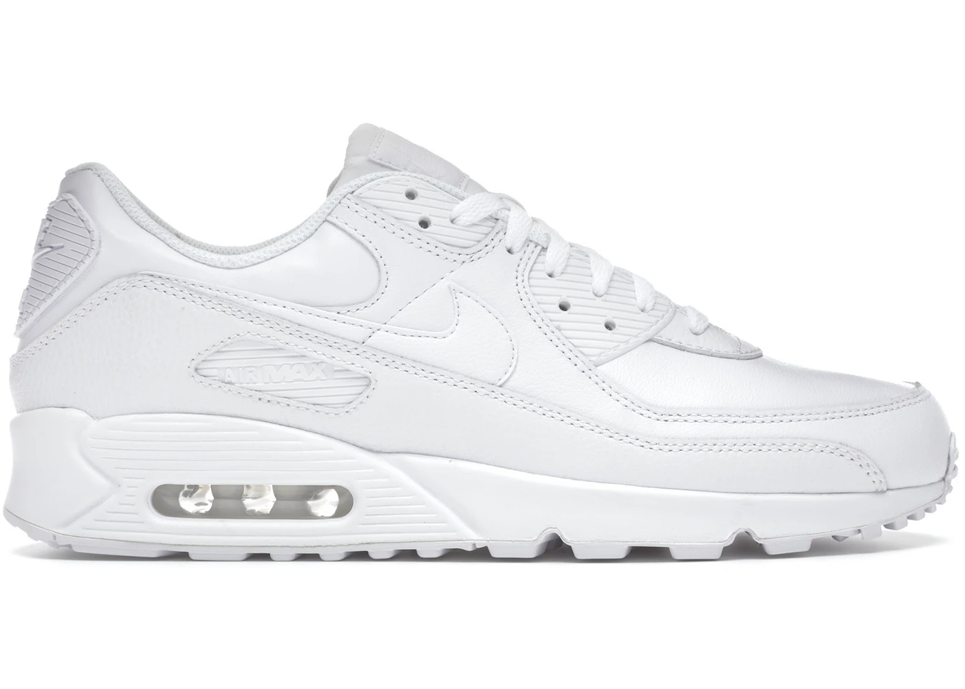 Nike Air Max 90 Leather White Men's - CZ5594-100 - US