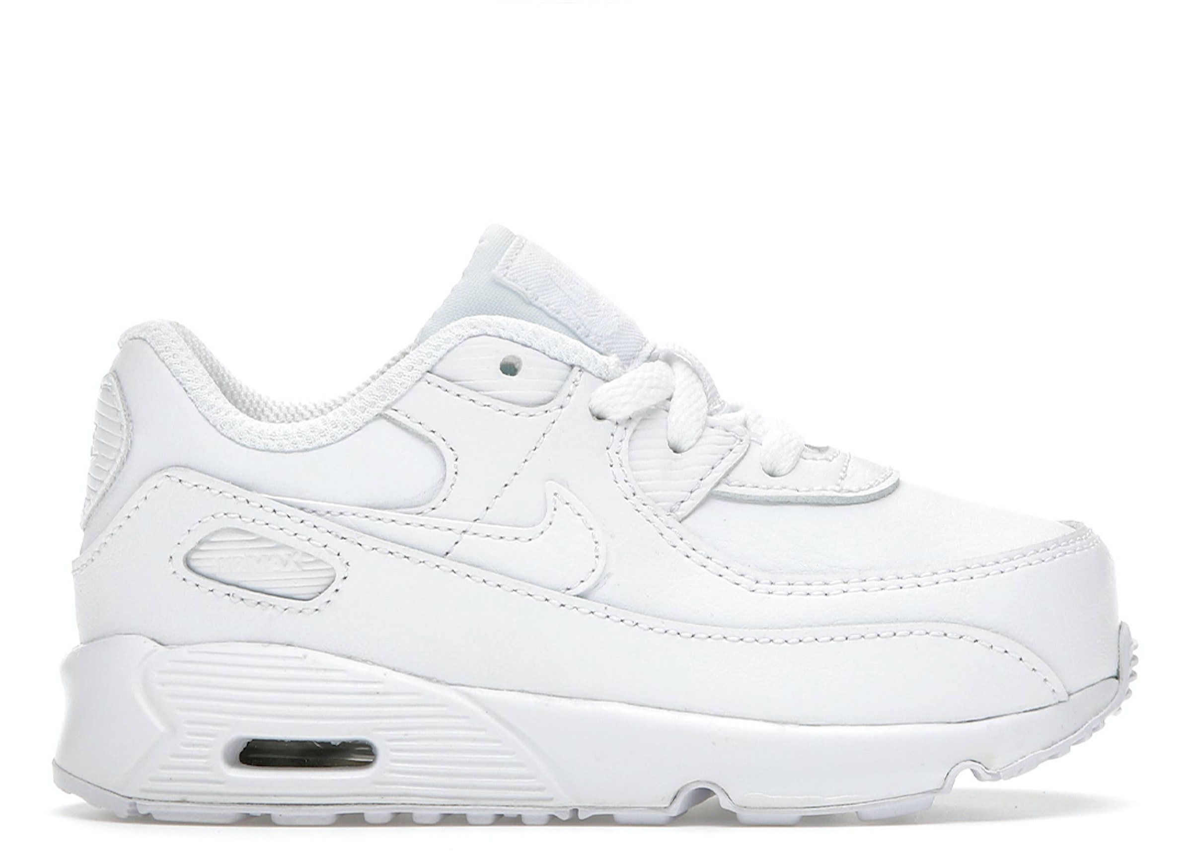 jefe Anunciante máscara Nike Air Max 90 Leather Triple White (TD) Toddler - CD6868-100 - US