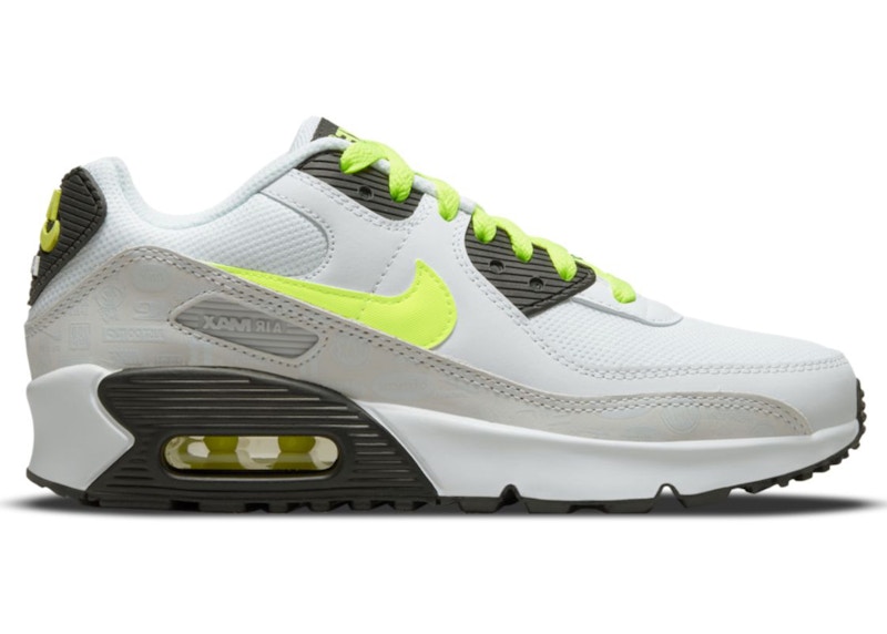 Nike Air Max 90 Leather Volt Fire Pink (GS) Kids' - CW5795-700 - US