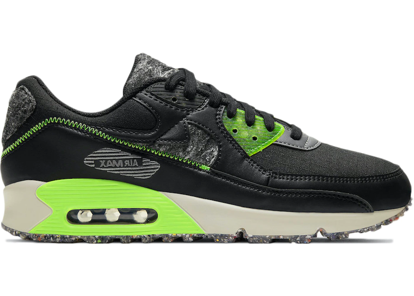 Nike air max black best sale green
