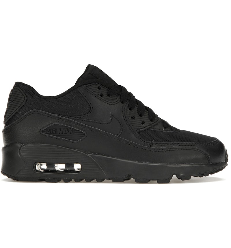 Nike Air Max 90 Mesh Triple Black (GS) 833418-001 US