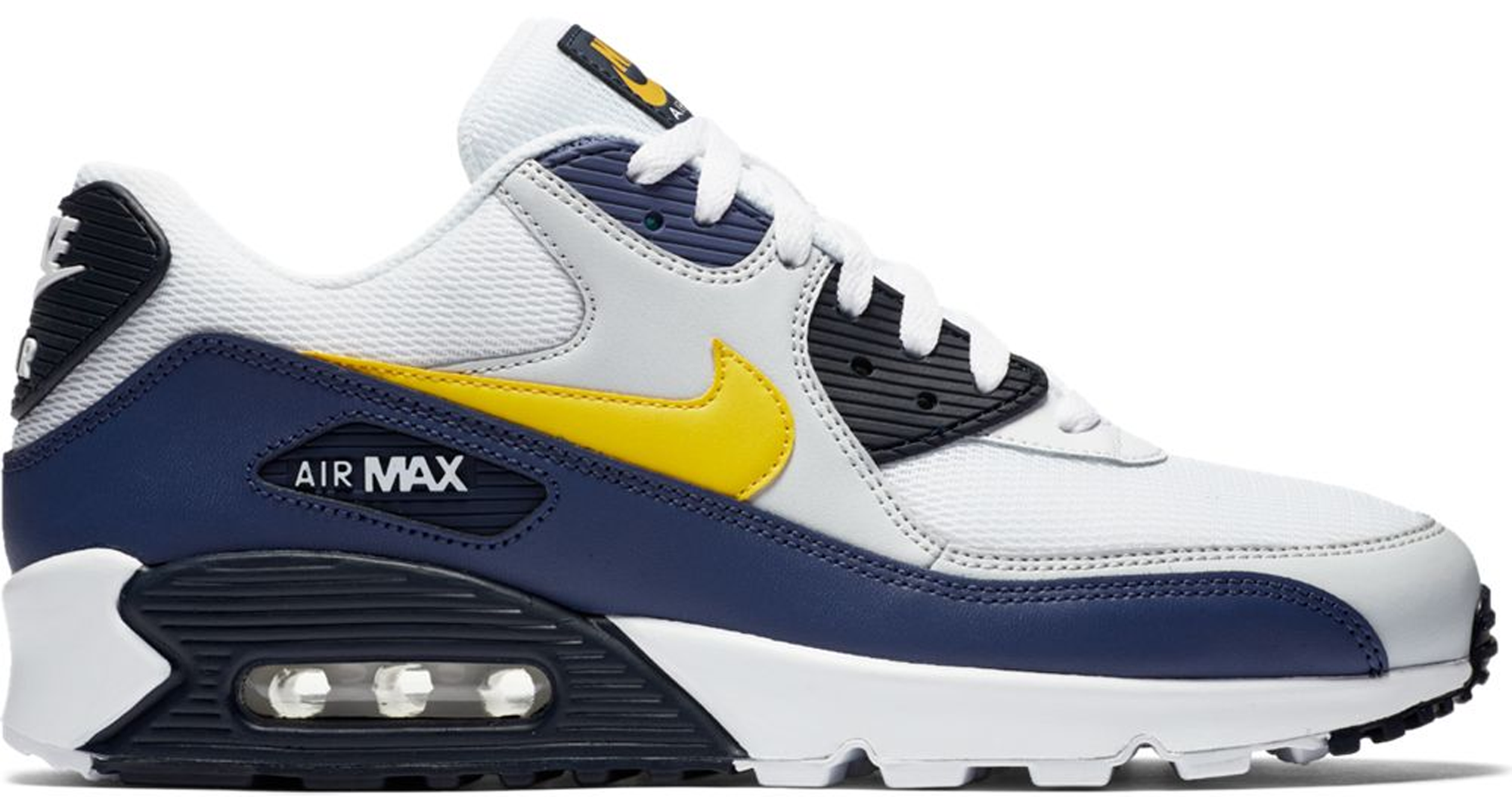 men's air max '90 essential shoes white/tour yellow