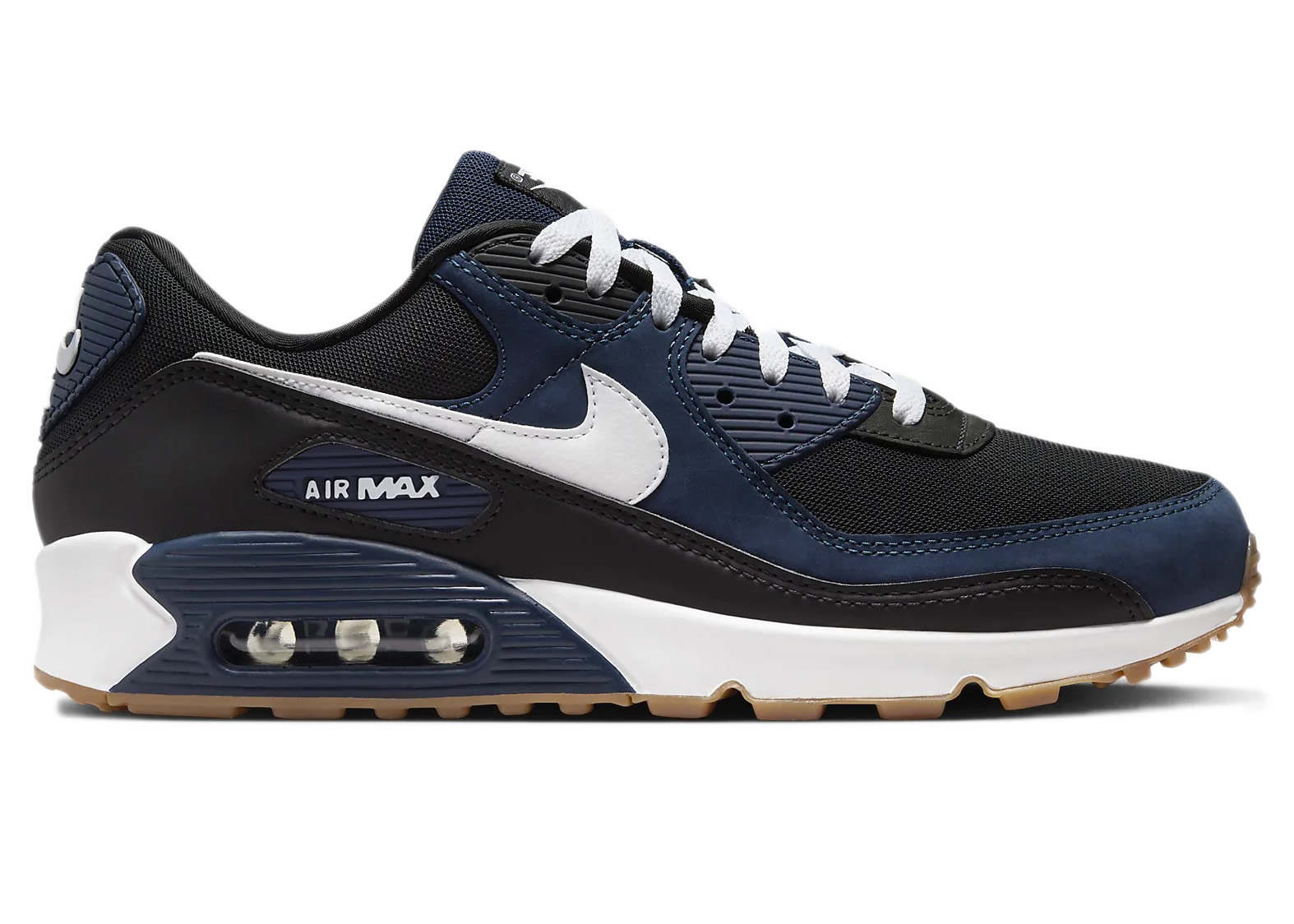 Air max 90 shop midnight navy/university red/obsidian/white