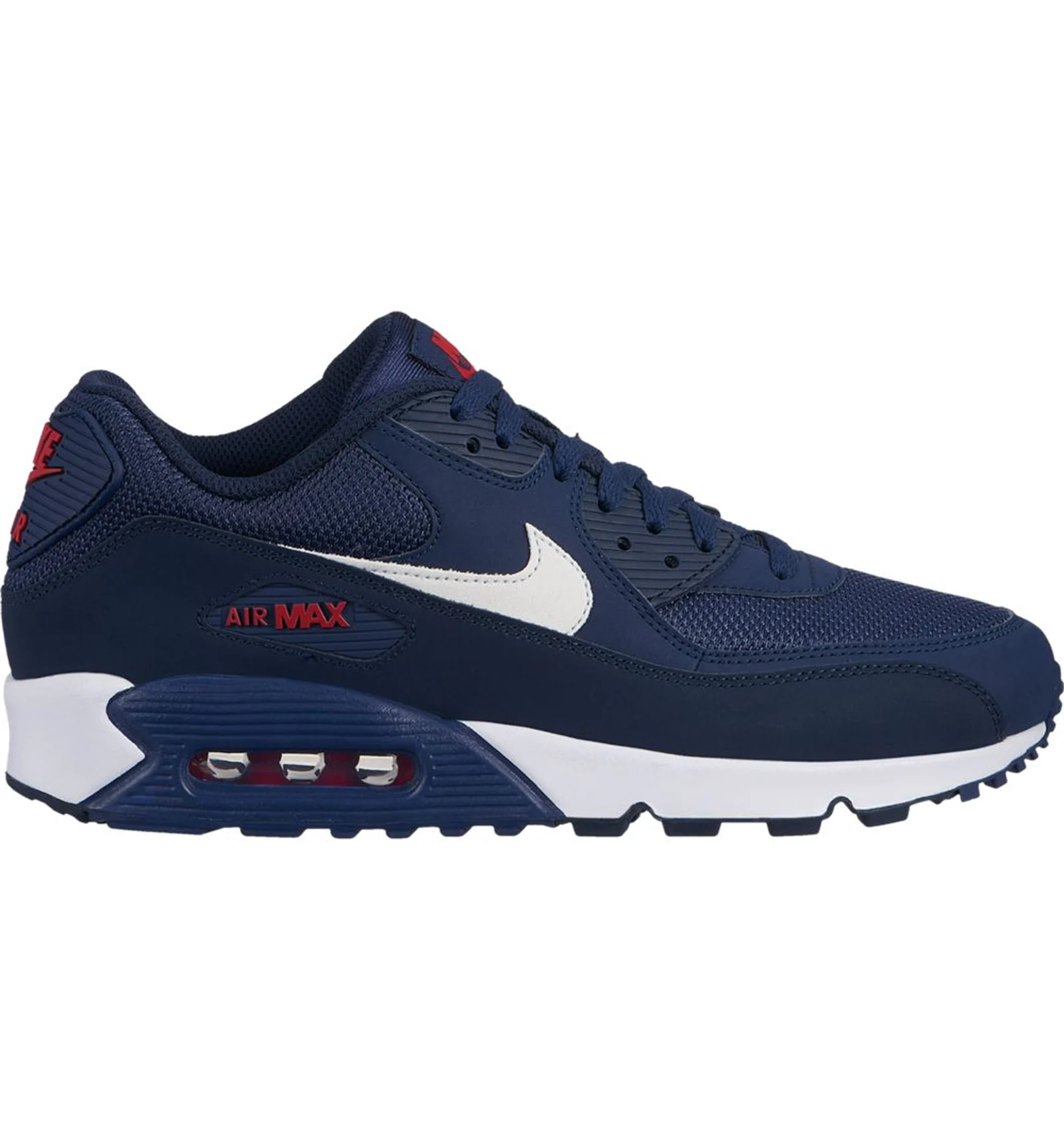 Nike Air Max 90 Midnight Navy University Red White Men s AJ1285