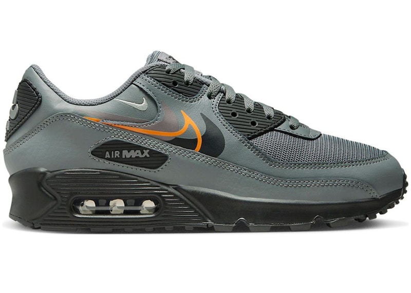 Nike Air Max 90 Multi Swoosh Gris Humo Mandarin Hombre FN7810 001 MX