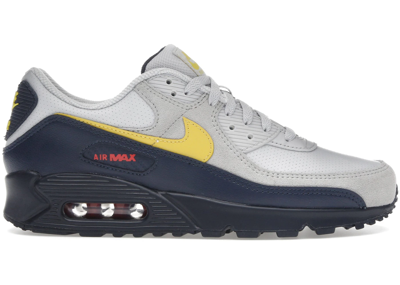 Nike Air Max 90 Neutral Grey Tour Yellow Men's IF0670-001 GB