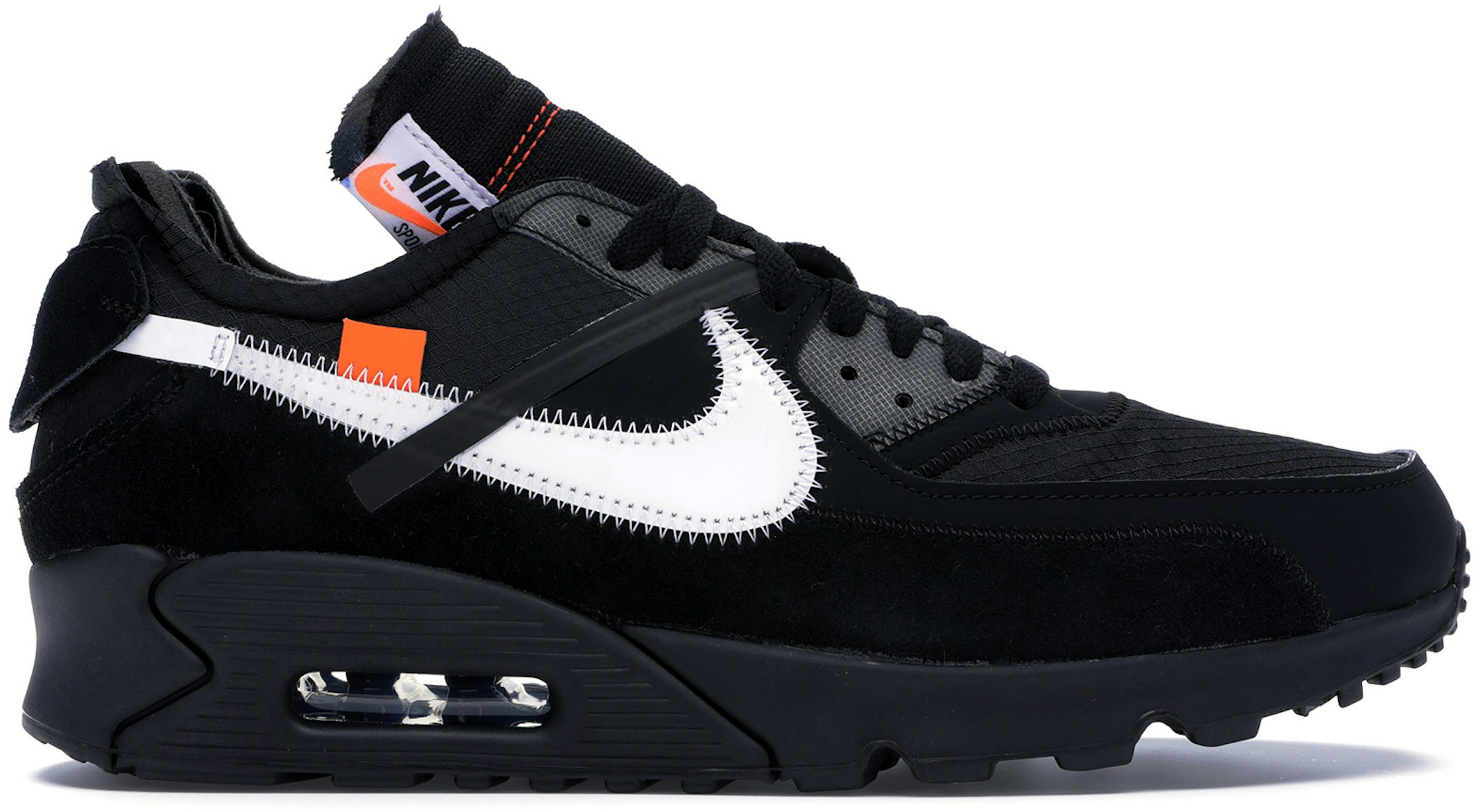 Acechar Terminal realce Nike Air Max 90 Off-White Black Men's - AA7293-001 - US