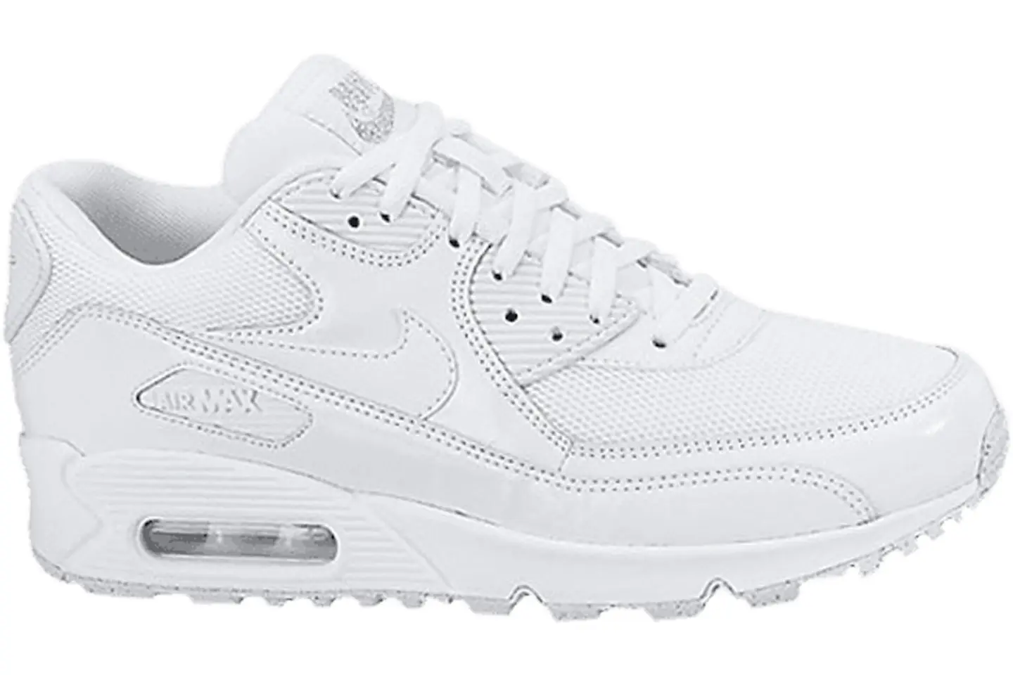 Nike Air Max 90 PRM White White Metallic Silver - 443817-100 - US