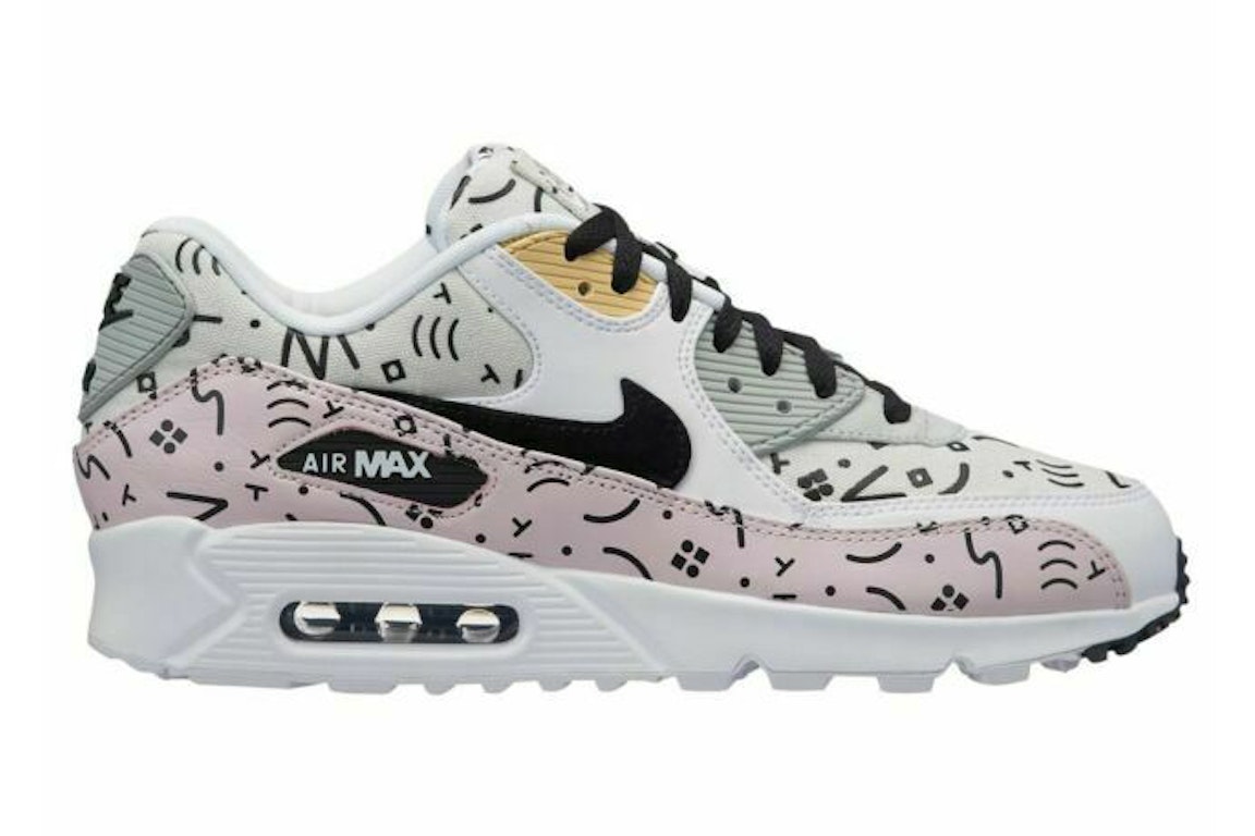 Pre-owned Nike Air Max 90 Premium Barely Rose In Barely Rose/black-white