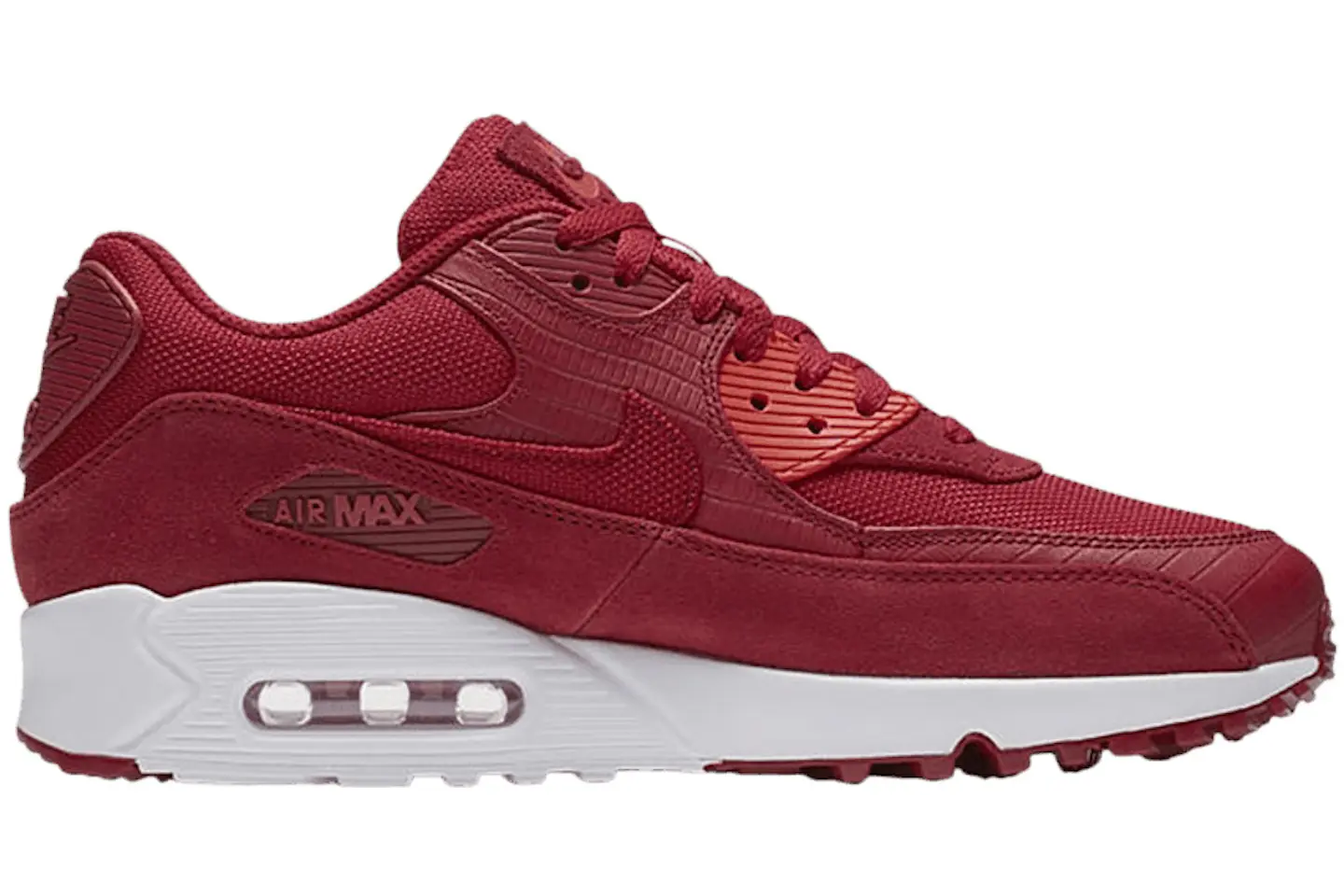 Nike Air Max 90 Premium Gym Red Men's - 700155-602 - US