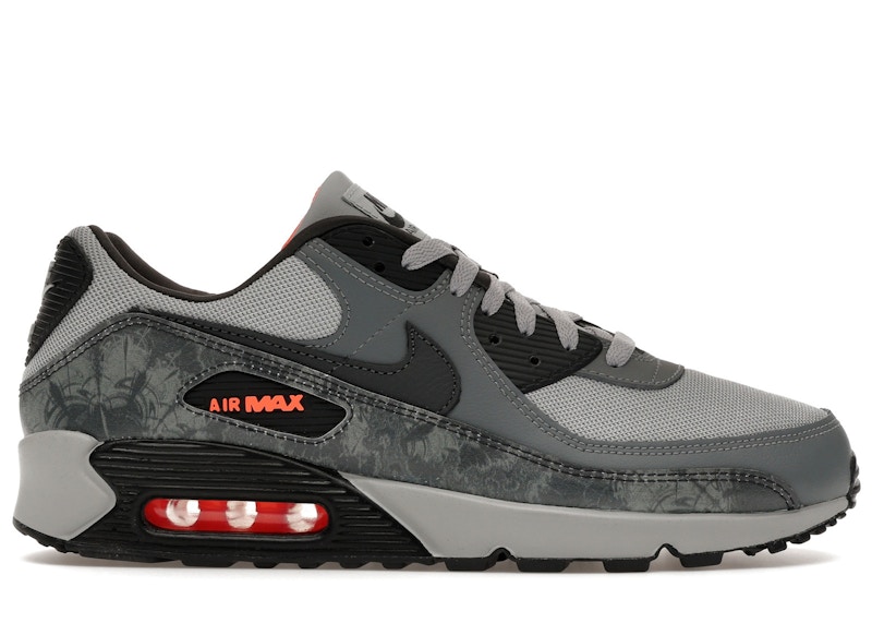 Men's Nike Air Max 90 Premium Hyper Crimson Black Sneakers (IQ0172-900)