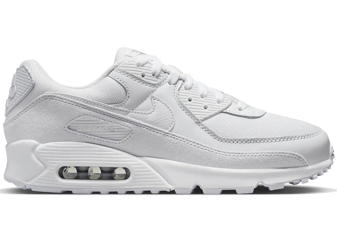 Nike Air Max 90 Premium White Metallic Silver (2023) Men's