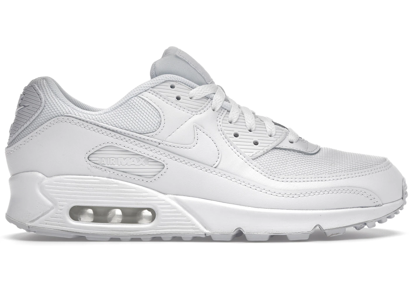 Nike Air Max 90 Recraft Triple White Men's CN8490-100 US