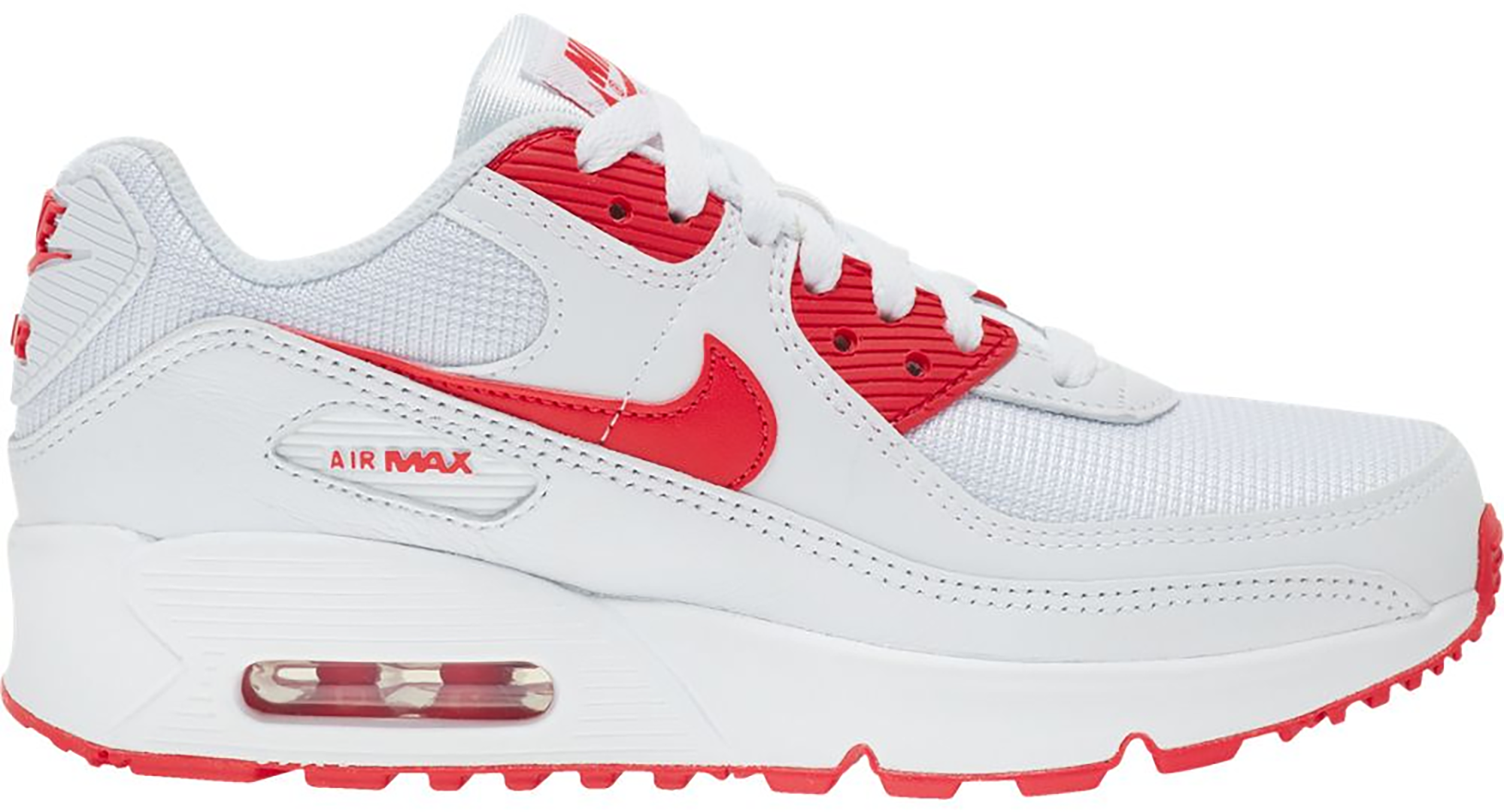 nike air max 90 red and white