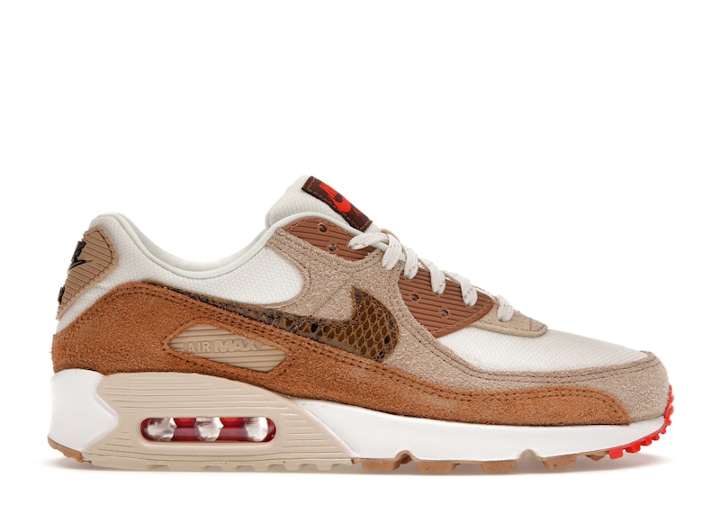 Nike Air Max 90 SE Pale Ivory Snakeskin Swoosh (Women's) - DX9502