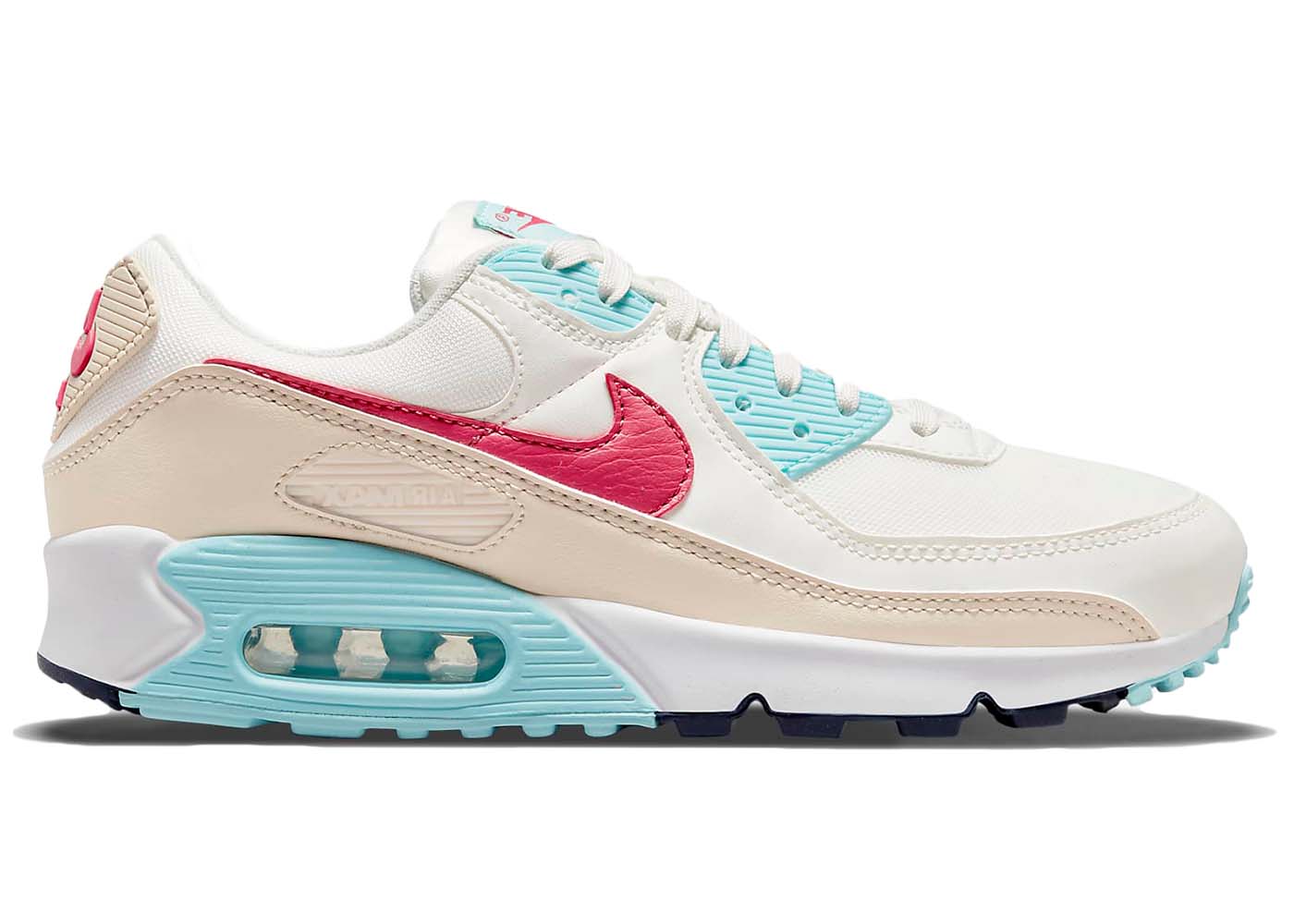 Nike Air Max 90 White Barely Green Bright Mango (Women's) - CV8819