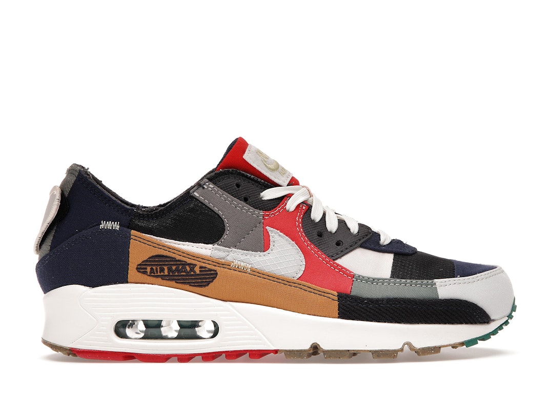 Pre-owned Nike Air Max 90 Legacy (women's) In College Navy/light Bone-sail-chile Red