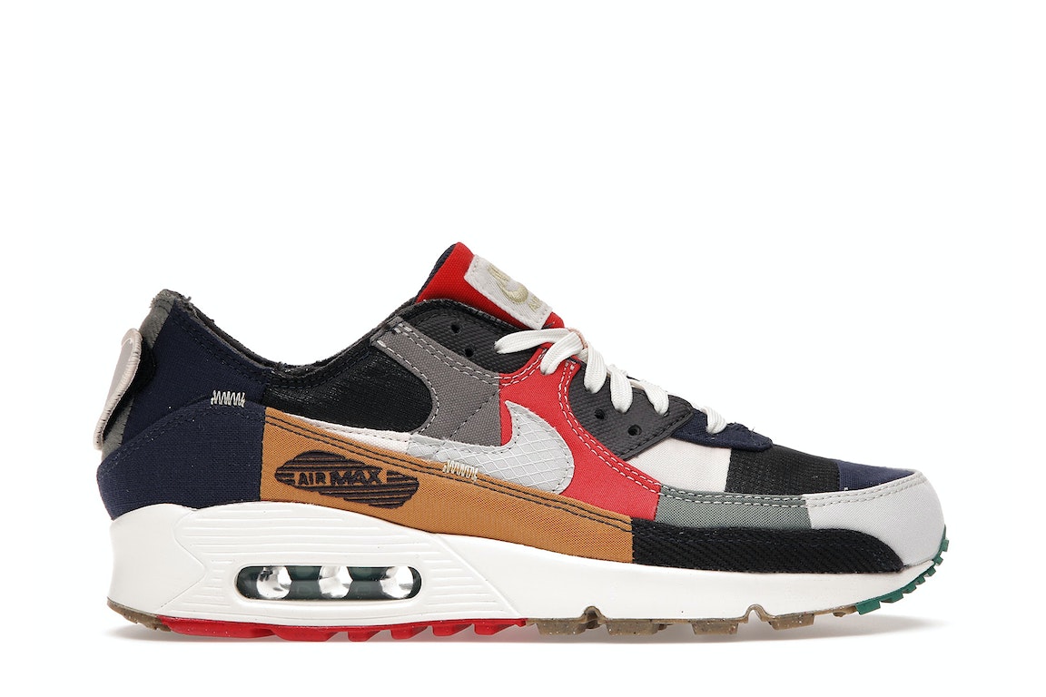 Pre-owned Nike Air Max 90 Legacy (women's) In College Navy/light Bone-sail-chile Red