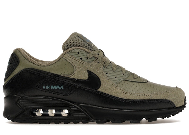 Men's Nike Air Max 90 Sneakers in Silver Sage/Mineral Slate/Black