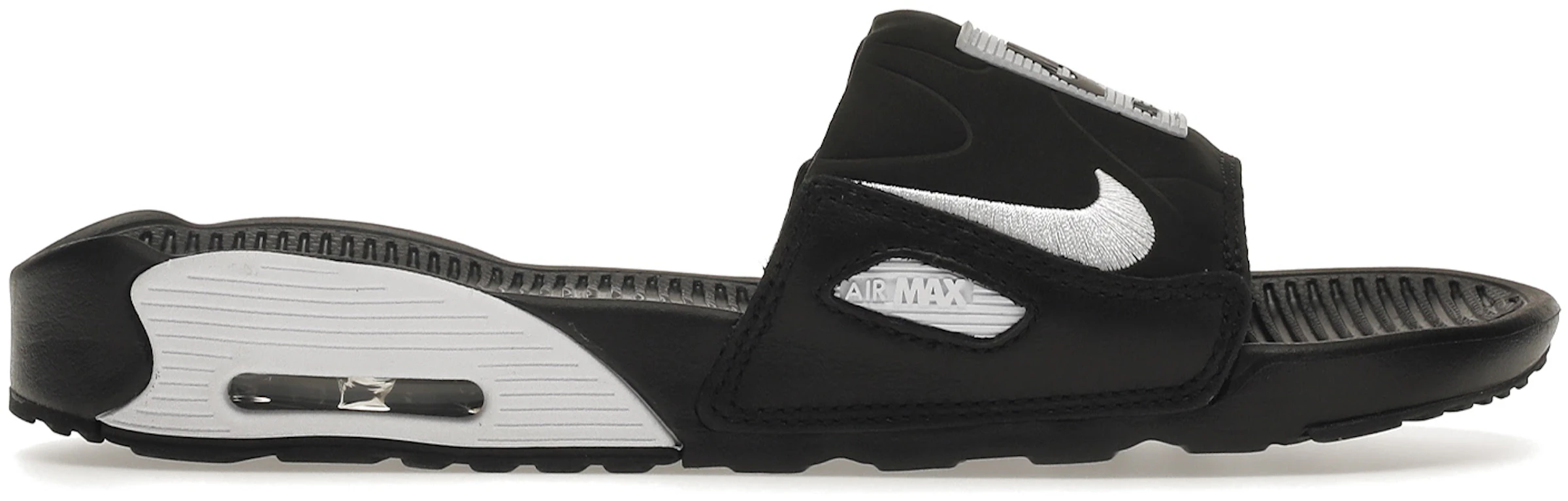 atleta realidad Kilómetros Nike Air Max 90 Slide Black White (W) - CT5241-002 - ES