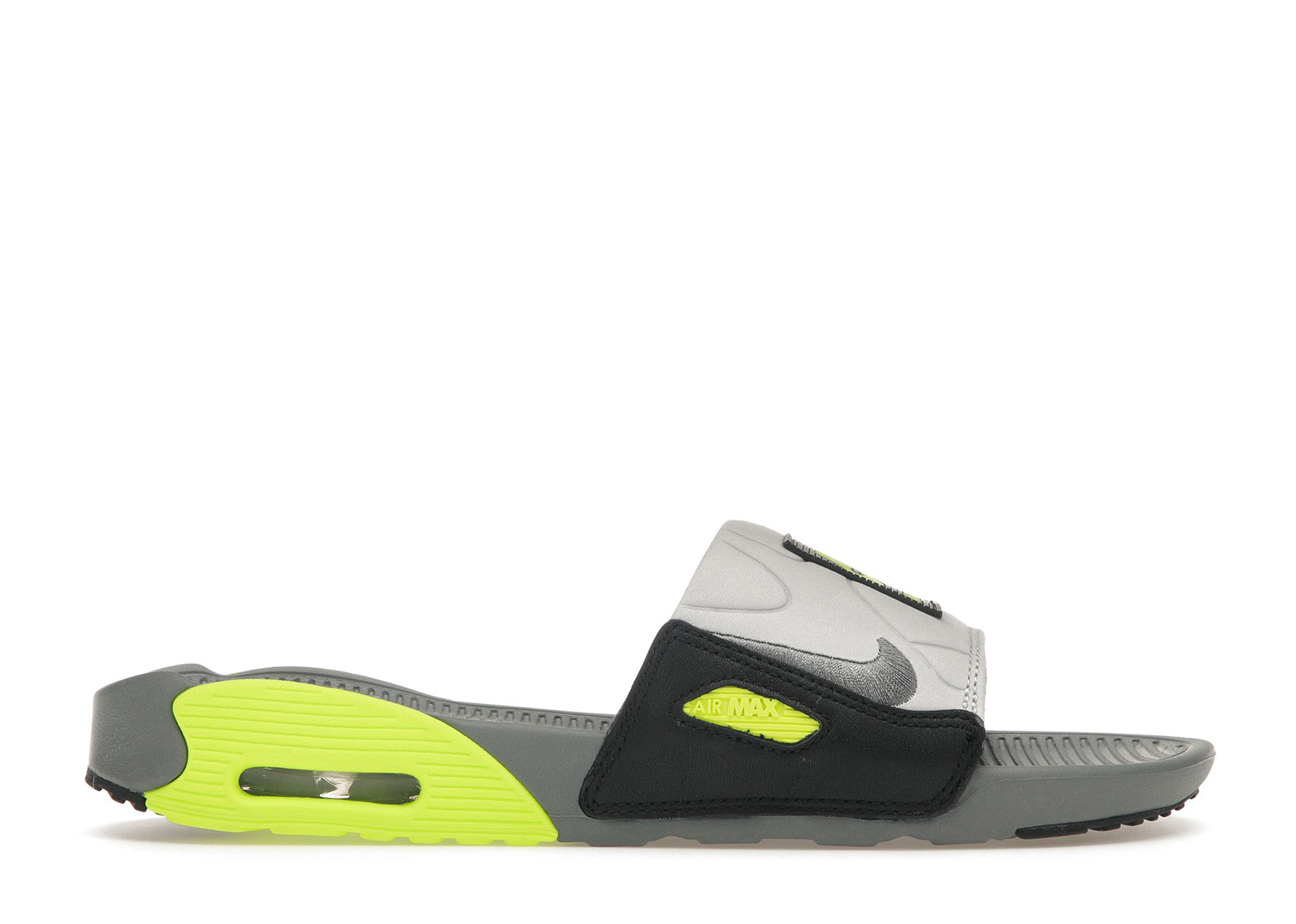 Nike Air Max 90 Slide Smoke Grey Volt Black Women s