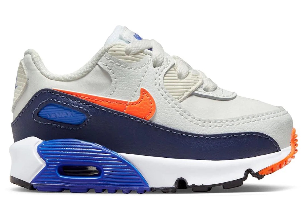Pre-owned Nike Air Max 90 Summit White Midnight Navy (td) In Summit White/midnight Navy/game Royal