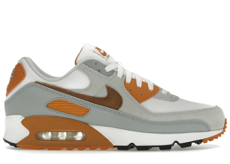 国内配送 NIKE AIR MAX 90 SUMMIT WHITE/LT BRITISH TAN-MONARCH Air Max 90 'British Tan Monarch' - Nike - FN6958 100