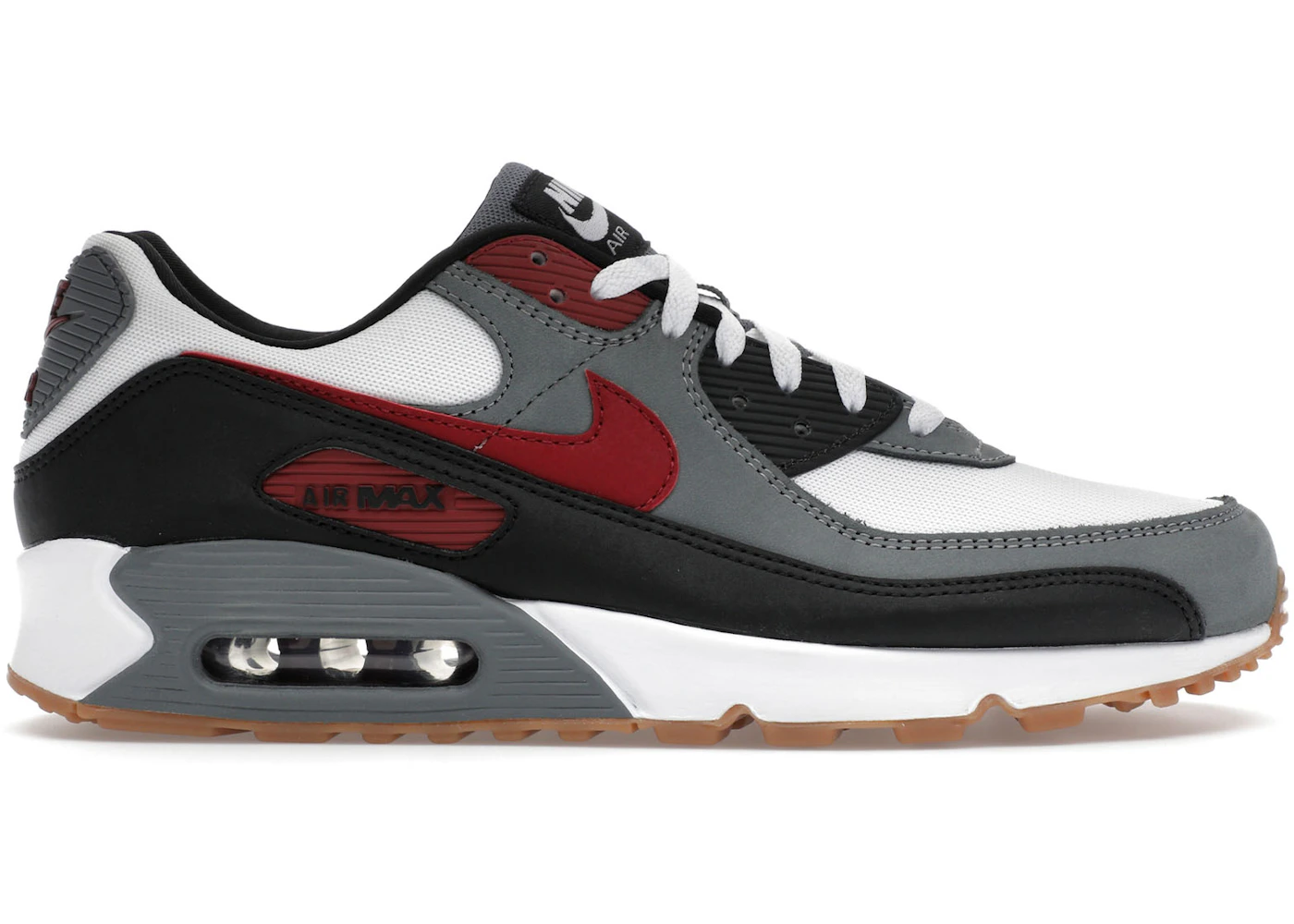 Nike Air Max 90 Team Red Cool Grey Men's FB9658-100 US