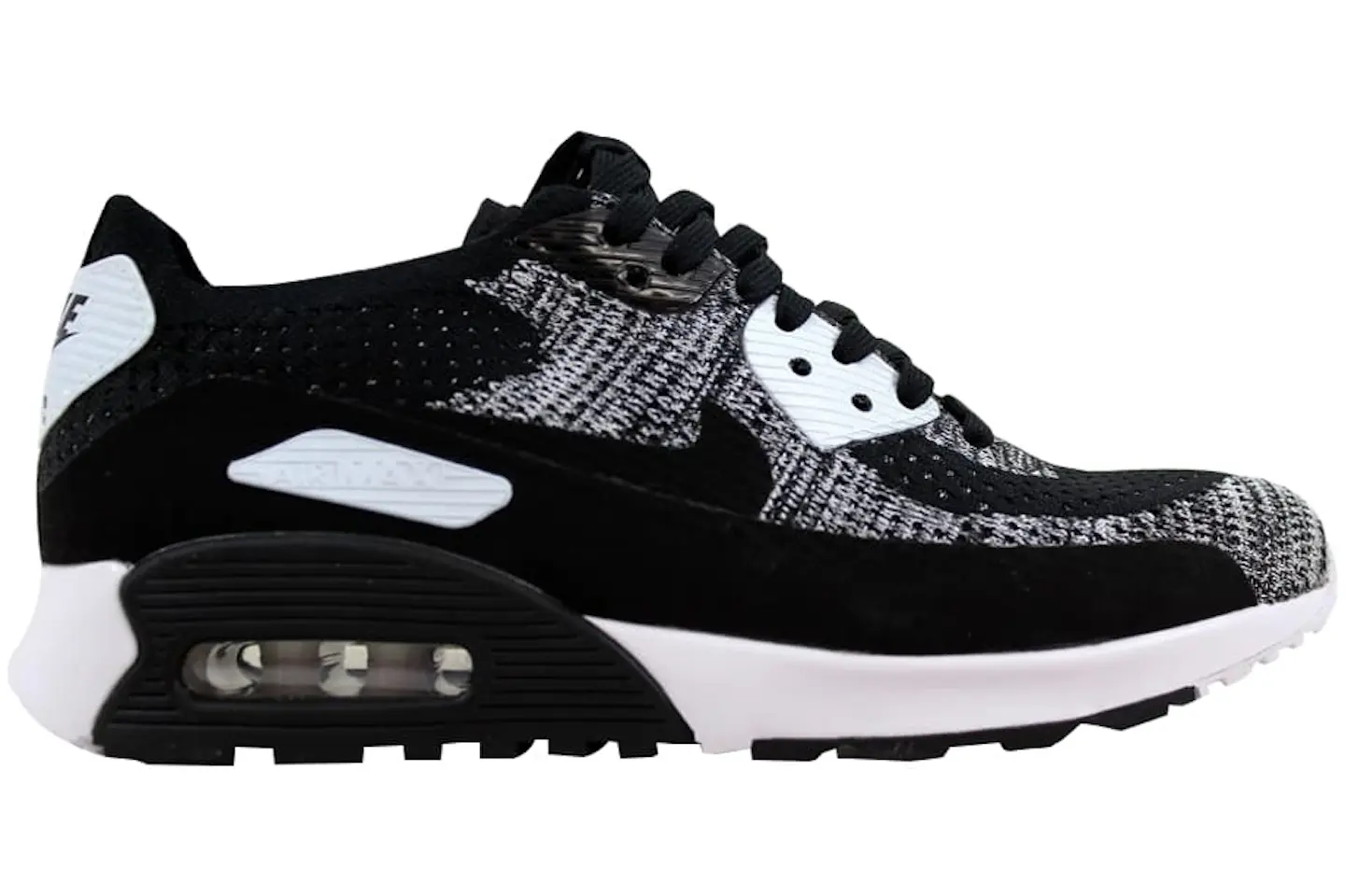 Nike Air Max 90 Ultra 2.0 Flyknit Black/Black-White-Anthracite (Women's) - 881109-002 - US
