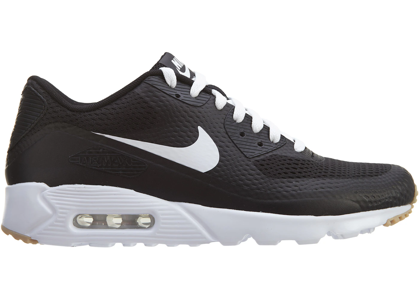 Nike Air Max 90 Ultra Essential Black White-Black Men's - 819474-010 - US