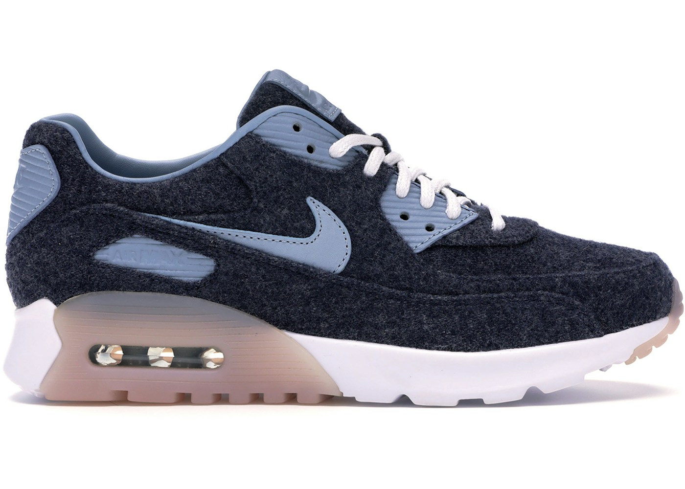 Nike Air Max 90 Ultra Premium Midnight Navy Blue Grey White W 400 Nike Air Max 90 Ultra Premium Midnight Navy Blue Grey White W 400