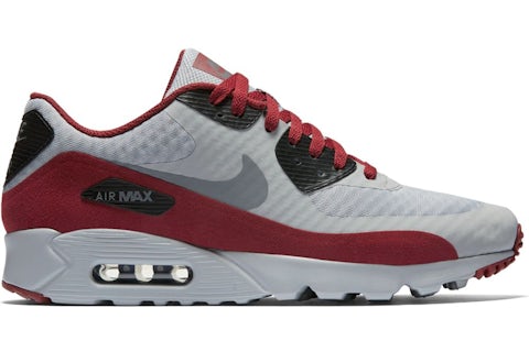Nike Air Max 90 Ultra Wolf Grey Team Red Men's 819474-012 US
