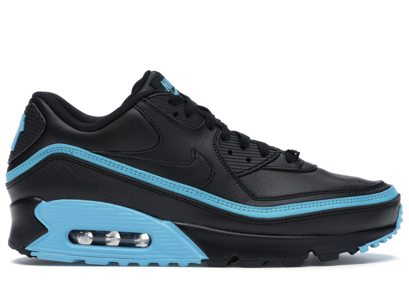 undefeated x nike air max 90 black blue fury