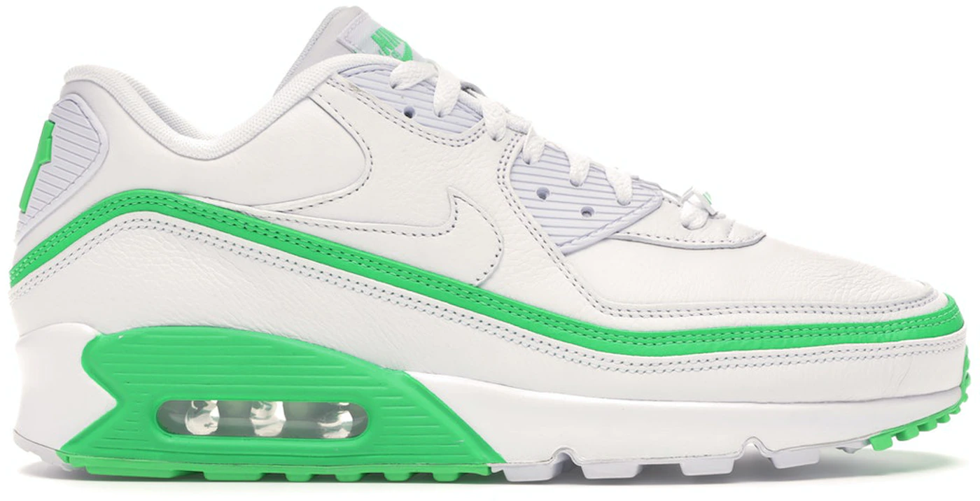 Nike Undefeated x Nike Air Max 90 'White Green Spark' (SNKR/Unisex/Low Top) CJ7197-104 US 10