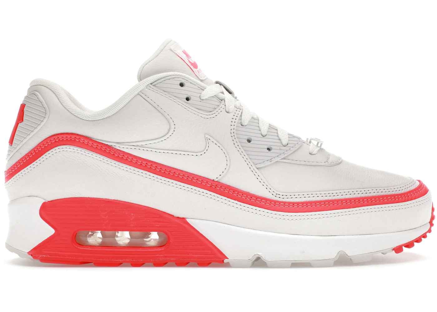Nike Air Max 90 Undefeated White Solar Red Men's - CJ7197-103 - US
