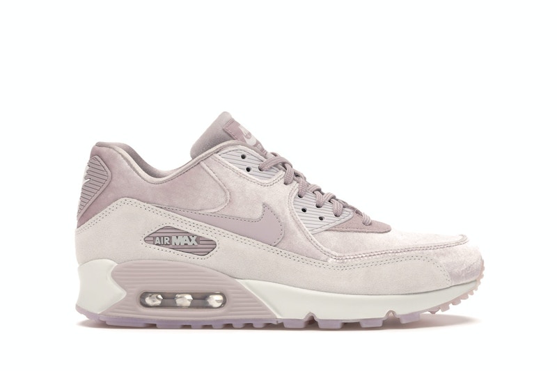 Pre-owned Nike Air Max 90 Velvet (women's) Sneakers In Particle Rose/vast Grey