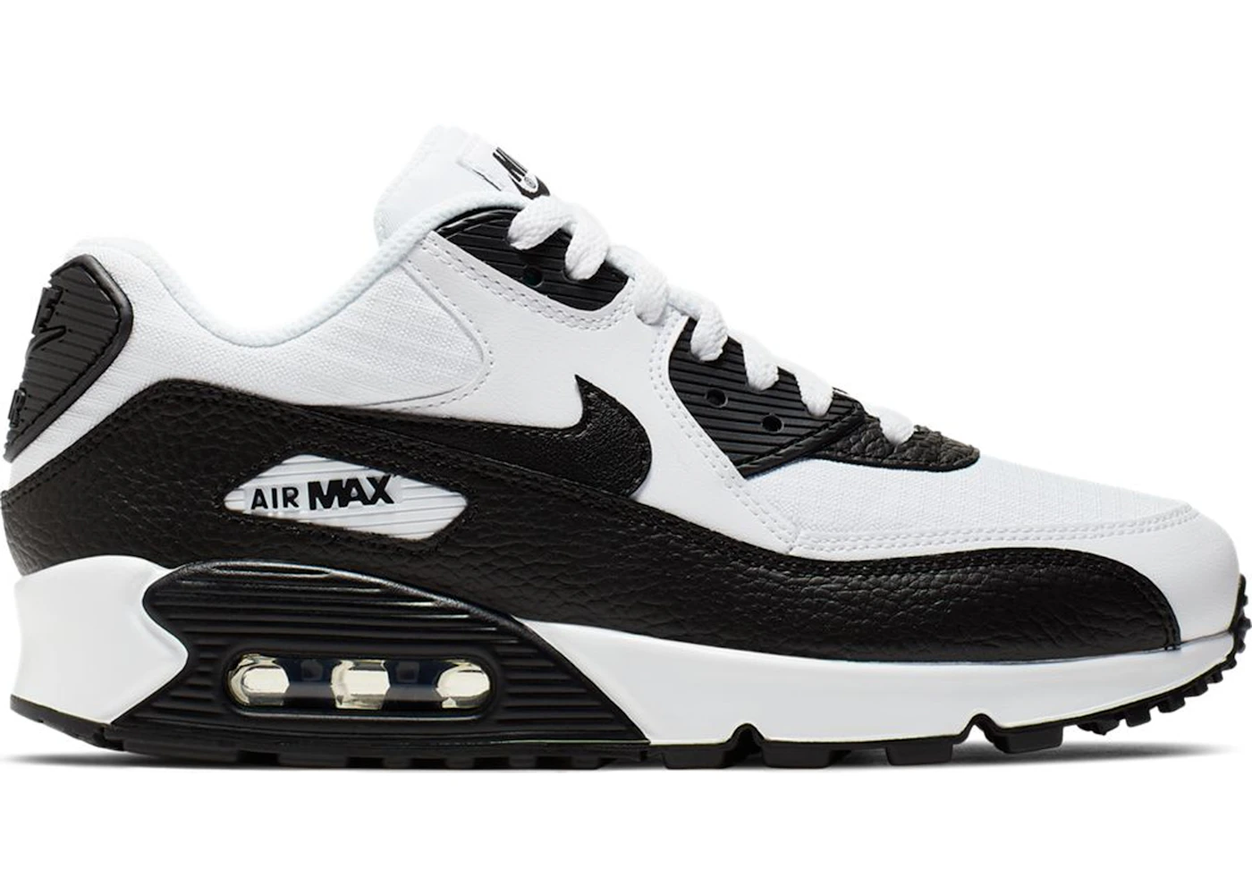 Nike max deals black and white