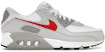 Nike Air Max 90 Blanc College Grey Vast Grey University Rouge