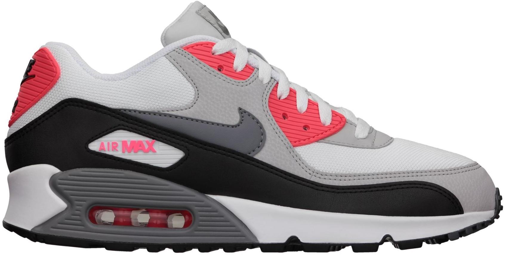 air max 90 gray and white