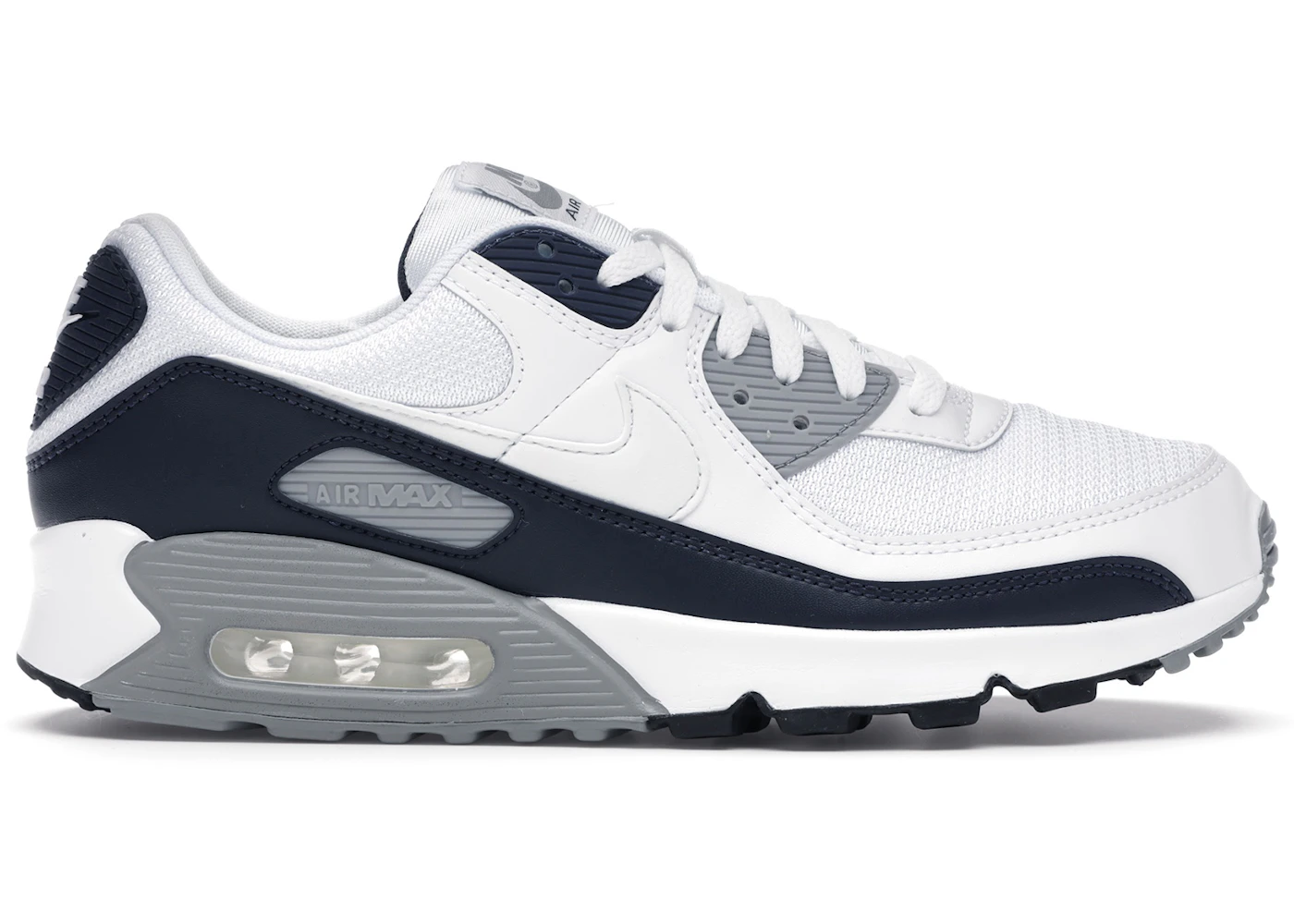 Nike air max 90 white grey red Clearance