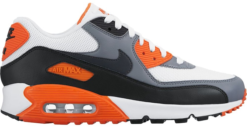 gray and orange air max