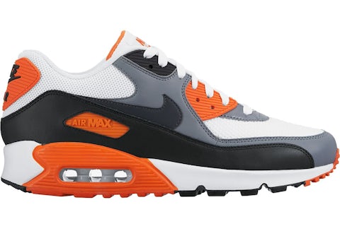 Nike air max 90 white grey orange online