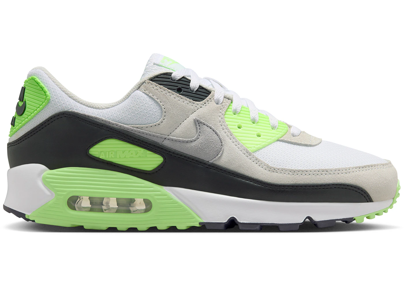 Nike Air Max 90 White Light Bone Neutral Olive Cave Stone Men's