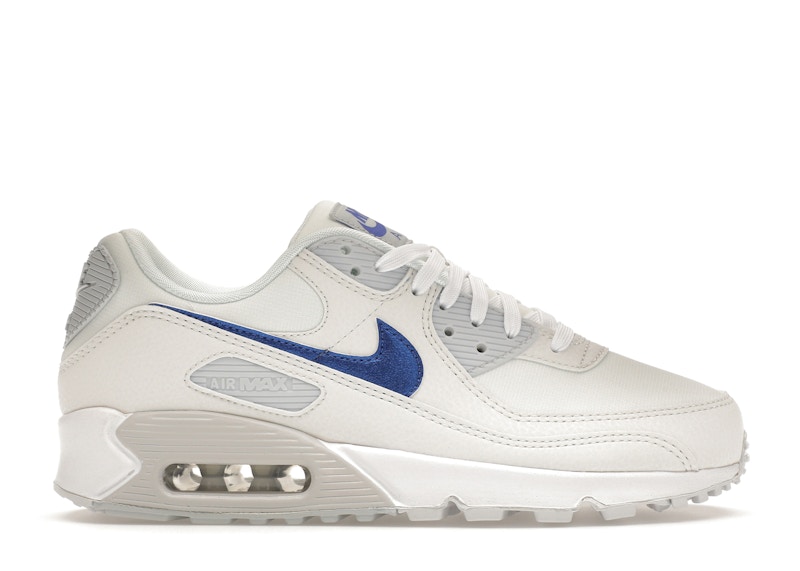 Chaussure femme nike air max 90 blanche bleu royal online