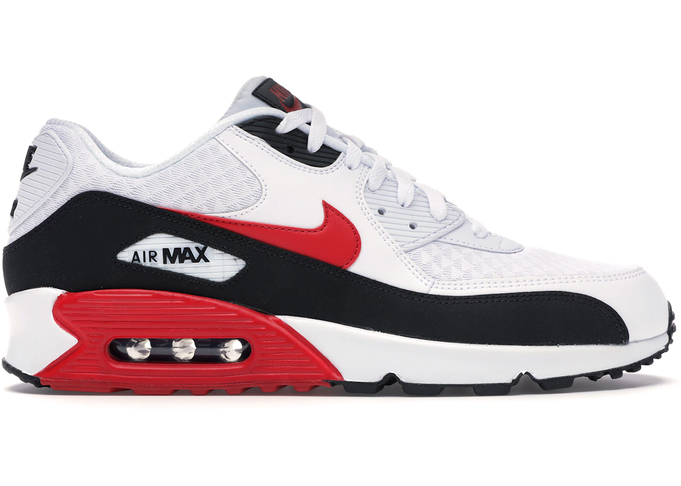 Max 90 Red Nikes 2018 Nike Air Max 90 White University Red Black