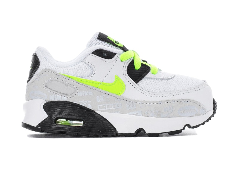 Nike Air Max 90 White Volt (TD) Toddler - CD6868-112 - US