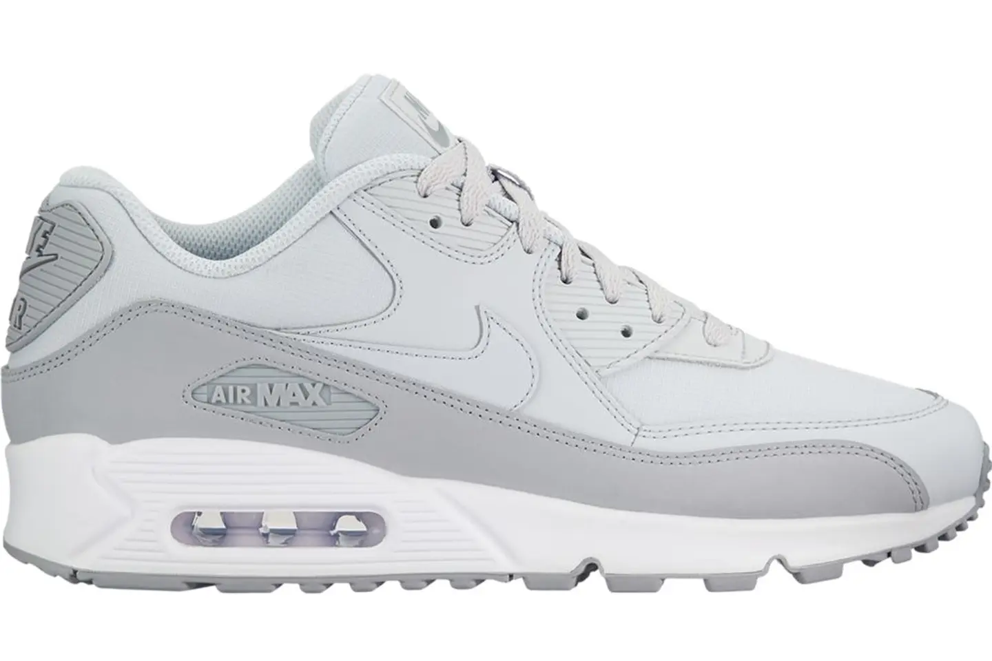 Nike Air Max 90 Wolf Grey Pure Platinum Men's - 537384-088 - US