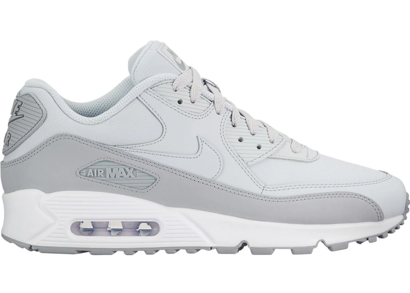 Nike Air Max 90 Wolf Grey Pure Platinum Men s 537384 088 GB