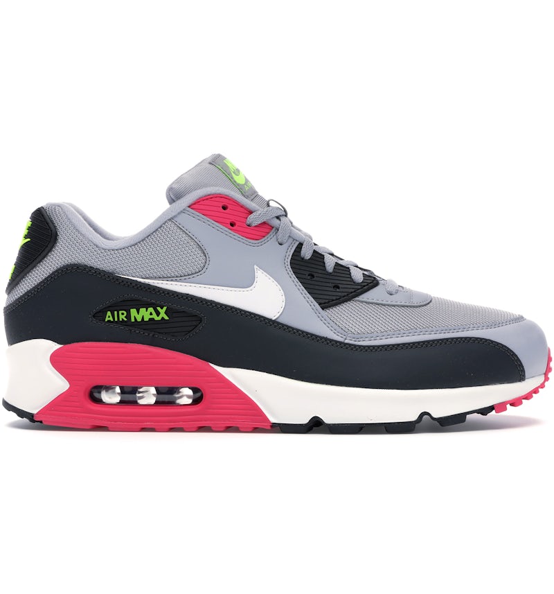 Nike Air Max 90 Wolf Grey Rush Pink Men's AJ1285-020 US